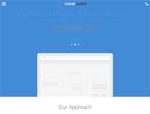 Tablet Screenshot of coverwallet.com